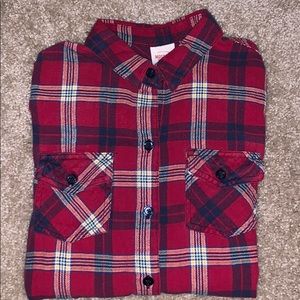 Long sleeve plaid button up